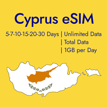 Cyprus eSIM Prepaid Data Plans for Travelers from $3.9