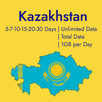 Prepaid Data eSIM for Tourists to Kazakhstan