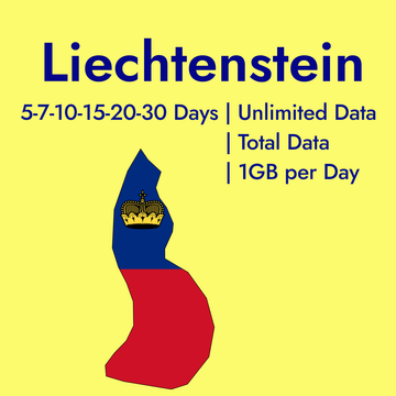 Data eSIM for Liechtenstein Europe Travel