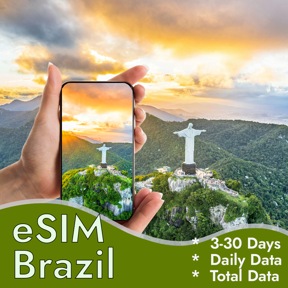 Brazil eSIM for Travelers Mobile Data from $11