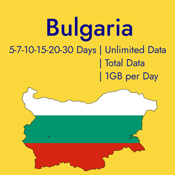 Prepaid Data eSIM for Bulgaria Travel