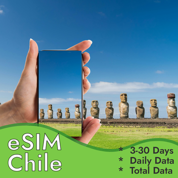 Chile Travel eSIM Mobile Data for Surf & Adventure