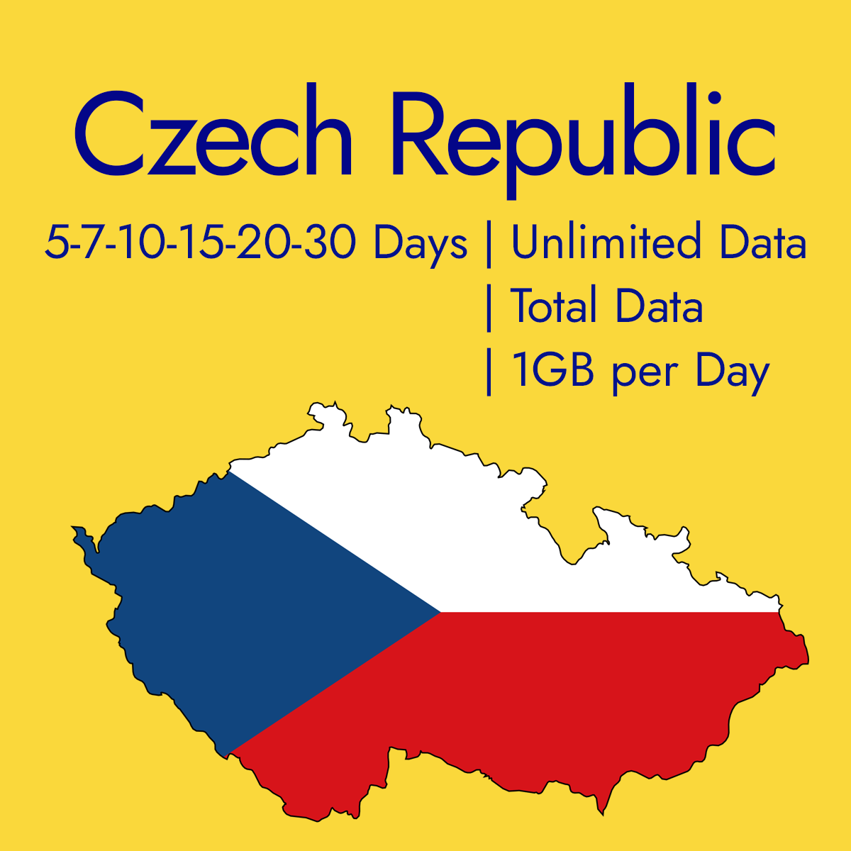 Prepaid Travel eSIM for the Czech Republic | All Data Plans