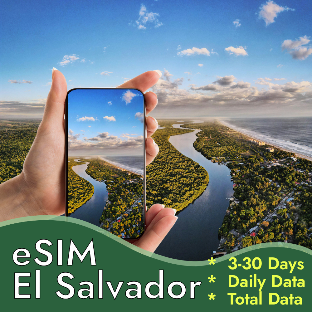 Prepaid El Salvador eSIM Mobile Data for Surf & Adventure