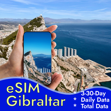 Gibraltar eSIM | Internet Data for Travel No Roaming