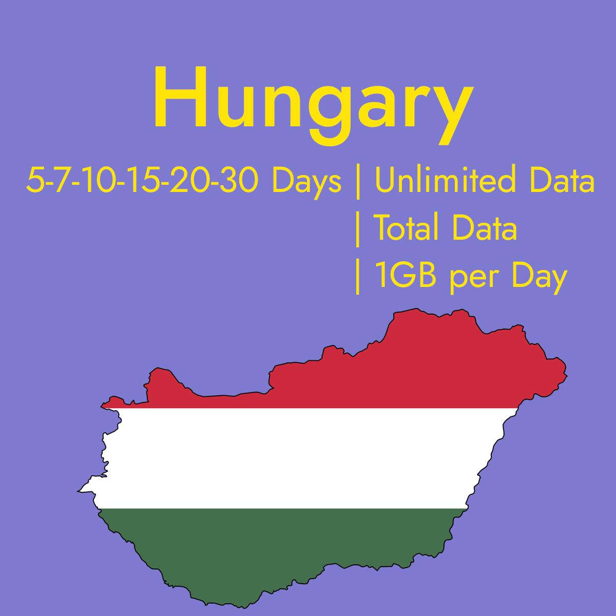 Travel eSIM Data Plans for Hungary