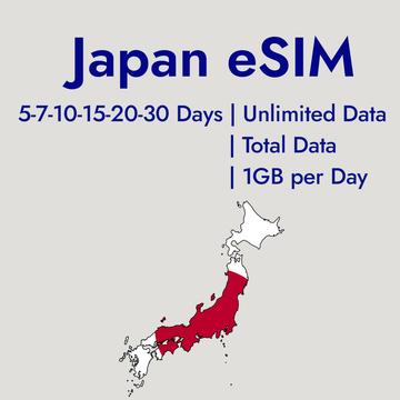 Prepaid eSIM Data Plans for Travel in Japan
