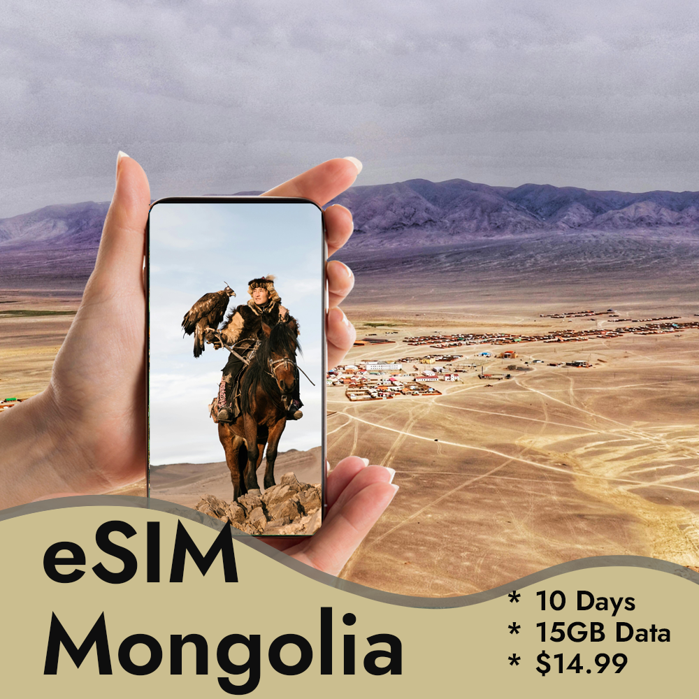 Mongolia eSIM Prepaid 8GB - 15GB Data | Starts $10