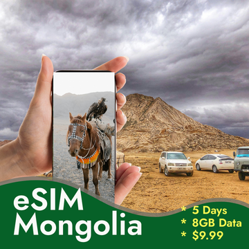 Mongolia eSIM Prepaid 8GB - 15GB Data | Starts $10