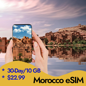 Morocco eSIM Best Value Travel Data No Roaming Fees