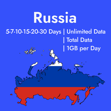 Unlimited Travel eSIM Data for Russia