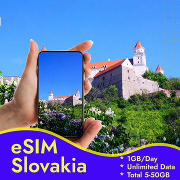 Slovakia eSIM from $4 | Best Prepaid Data Plans for Tourists