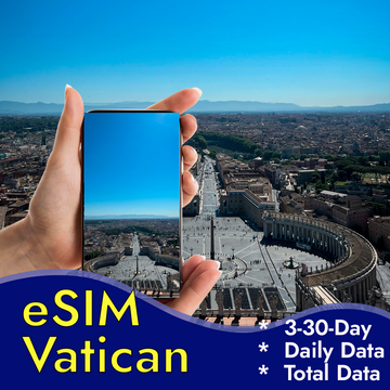 Vatican & Rome eSIM Best High-Speed Data for Tourists & Pilgrims