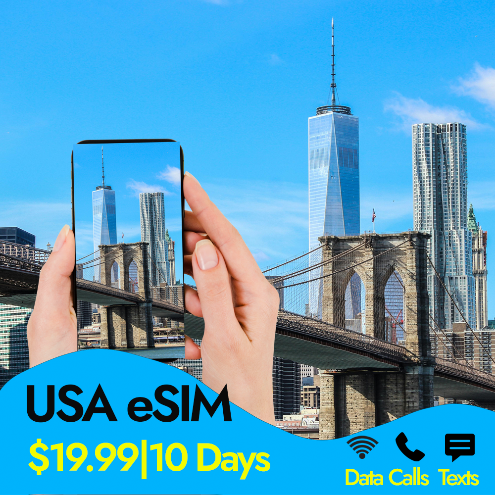 US eSIM Unlimited Data Calls & Texts