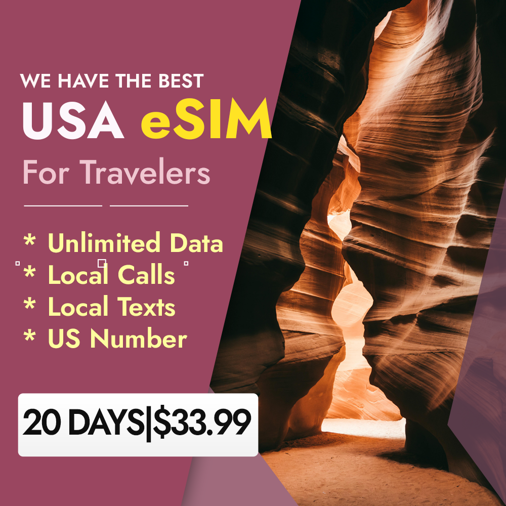 US eSIM Unlimited Data Calls & Texts