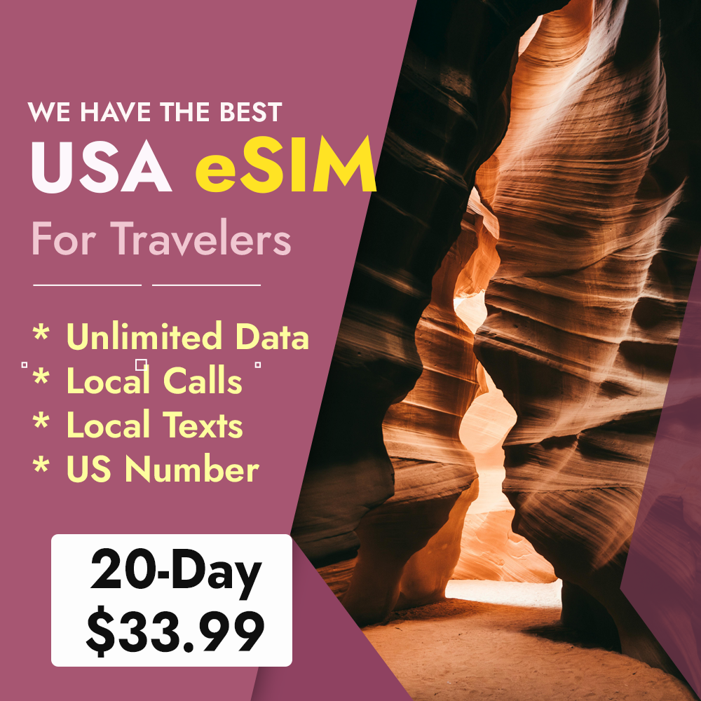 US eSIM Unlimited Data Calls & Texts