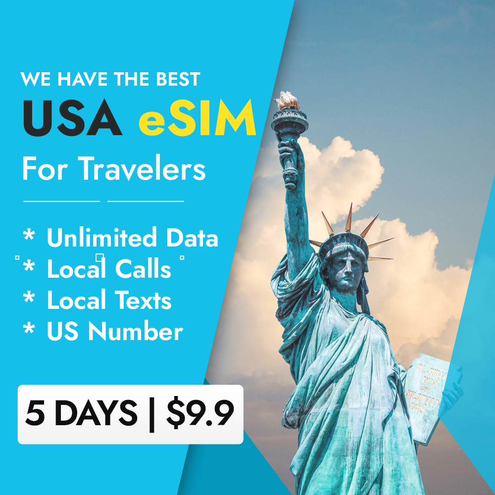 US eSIM Unlimited Data Calls & Texts